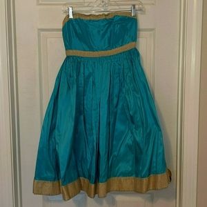 J. Crew strapless silk dress